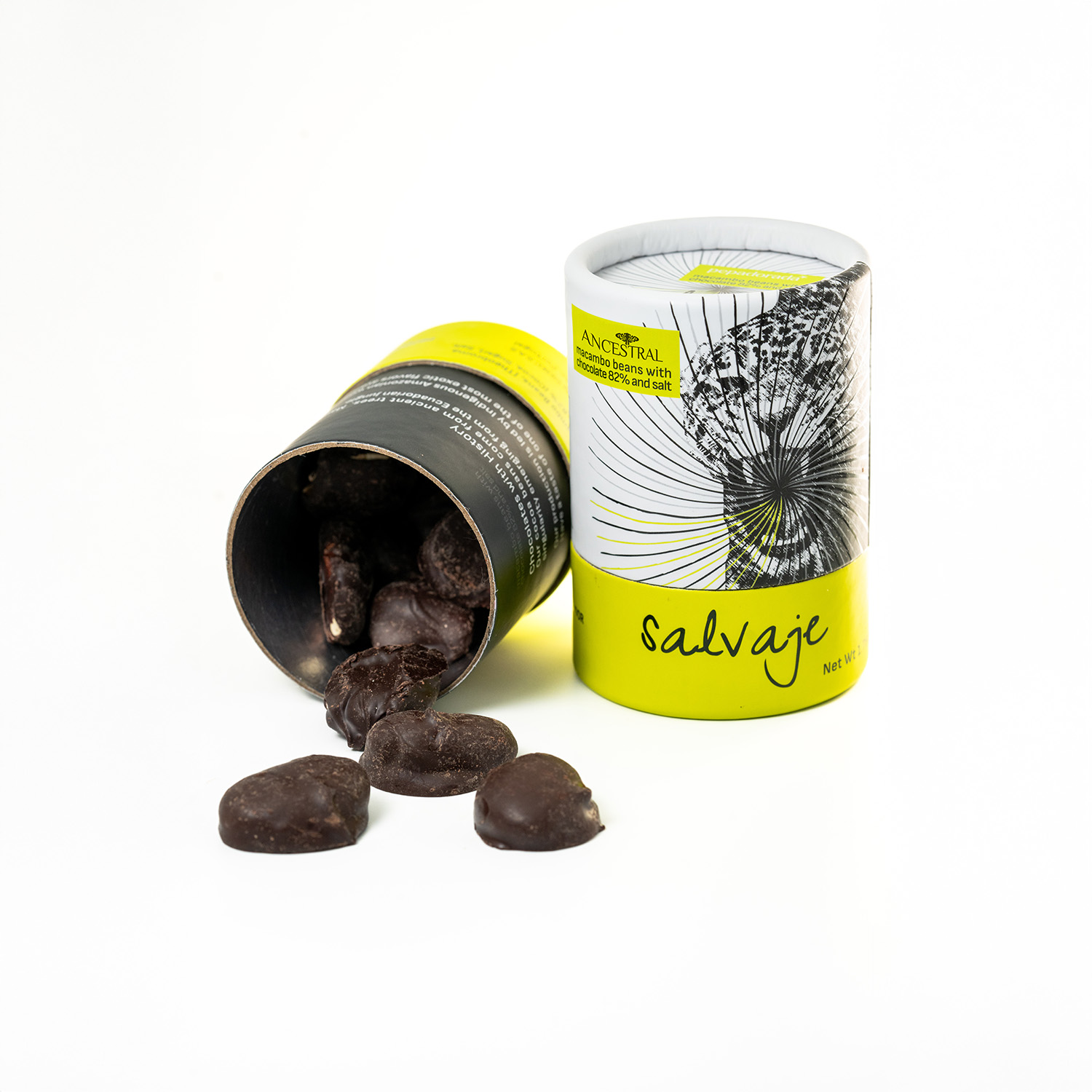 Salvaje: snack de macambo+chocolate 82%+sal - Imagen 3