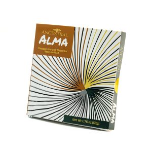 Alma: snack de macambo+chocolate 82%+sal