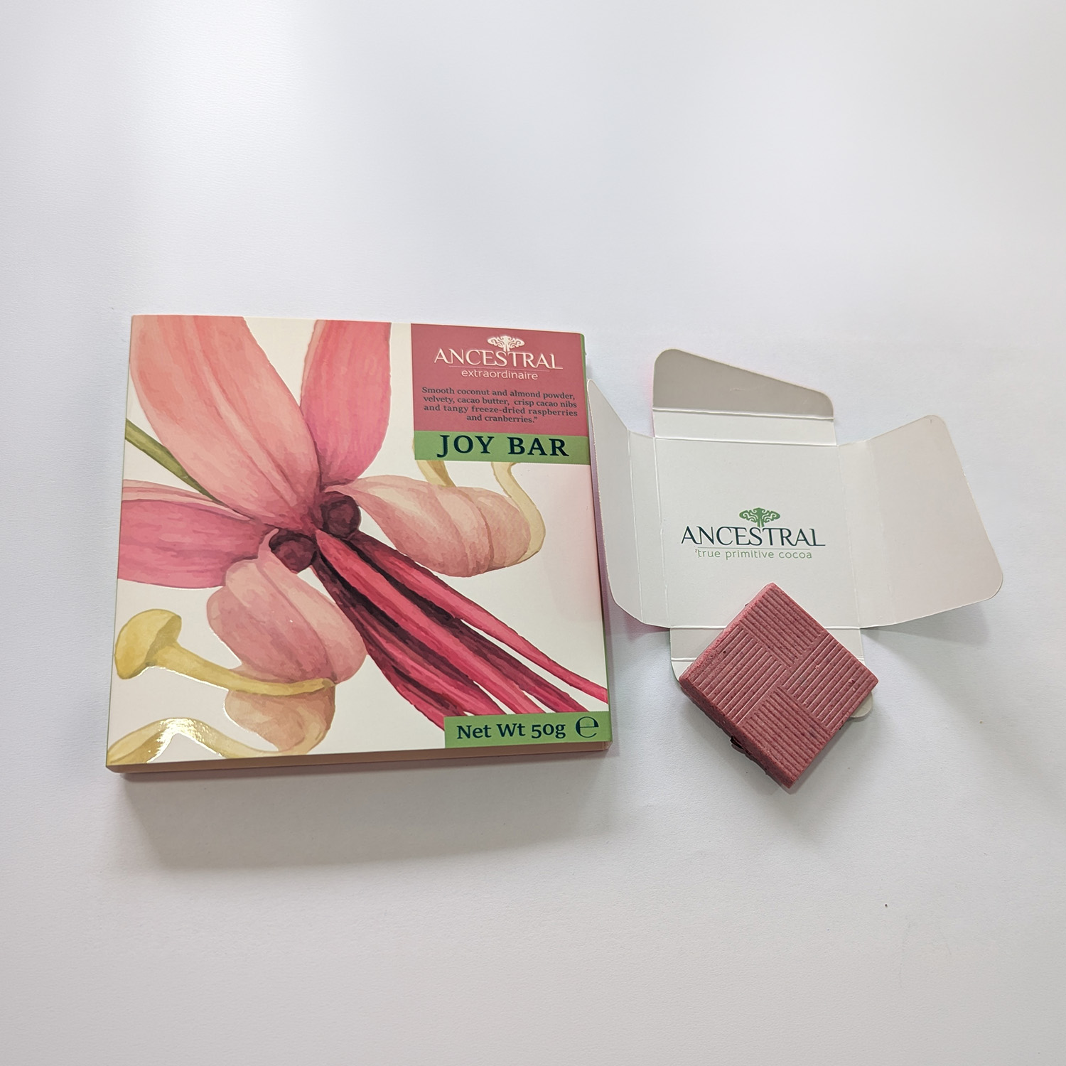 Joy Bar: Chocolate blanco+Frambuesa+Macambo+Arándano - Imagen 4